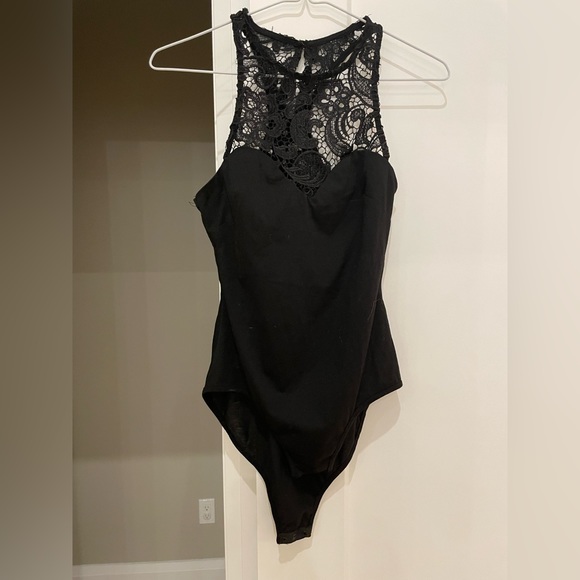 Black bodysuit top - Picture 1 of 3